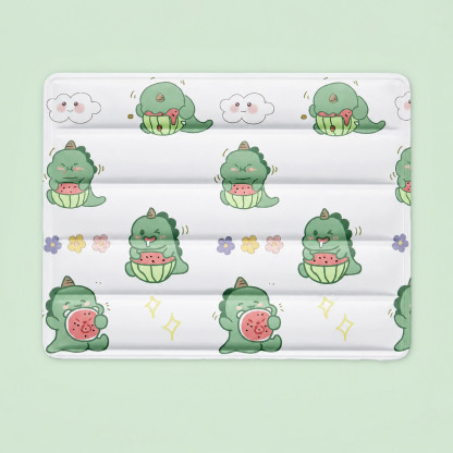 Watermelon Dinosaur ChillNest Self-Cooling Pet Gel Mat