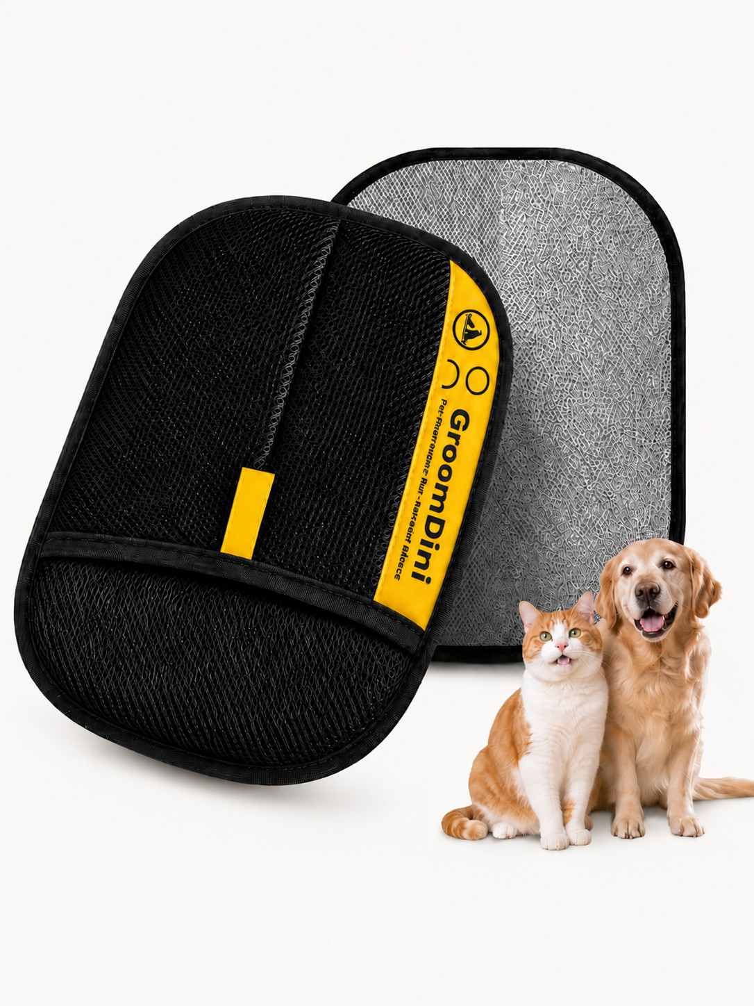 Reusable Pet Hair Removal Glove for Dogs and Cats