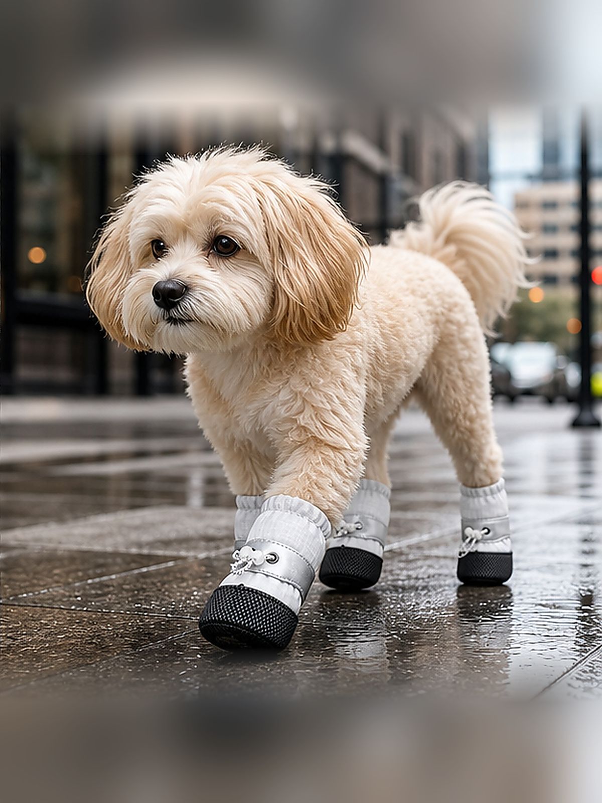 Lightweight anti-slip dog shoes