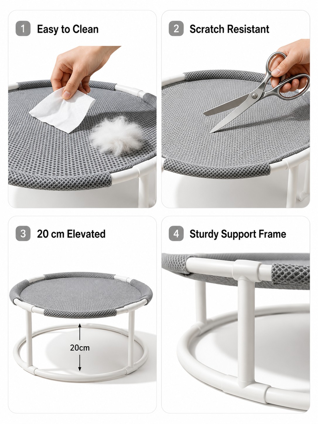 BreezeNest Elevated Cat Hammock