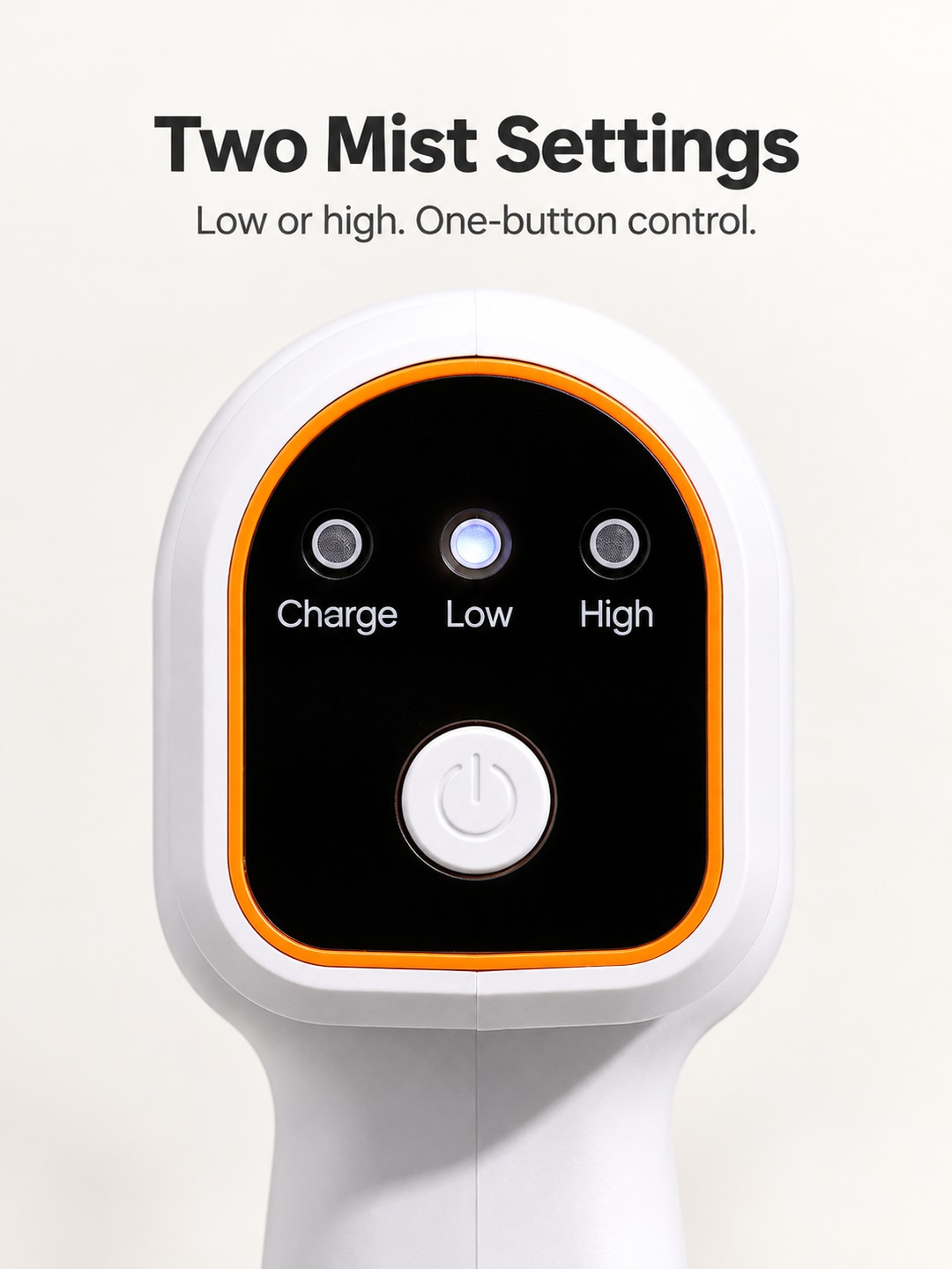 K6PRO rear control panel with Charge, Low and High indicators and a power button