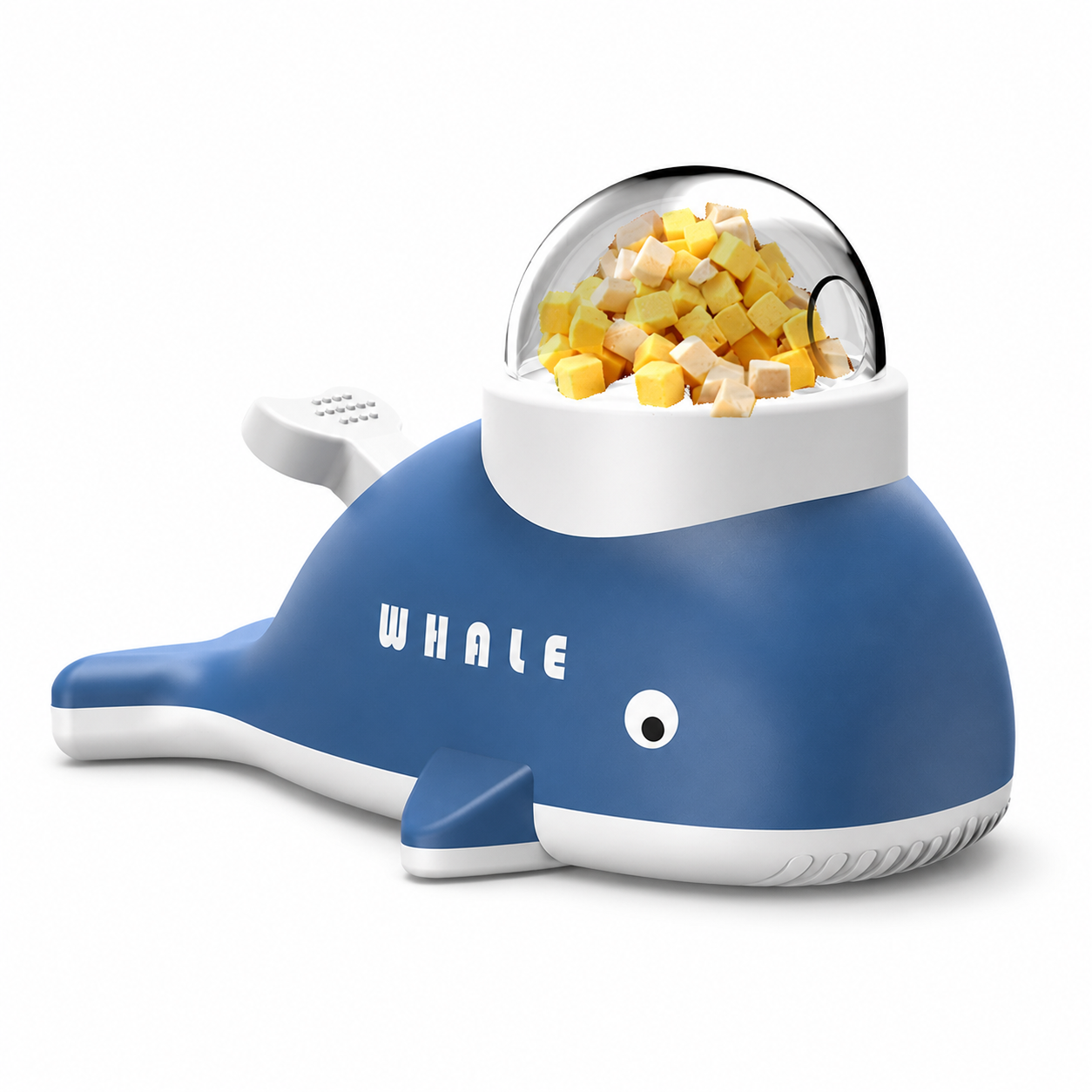 Interactive Pet Treat Dispenser Toy for Cats & Small Dogs – Cute Whale & Duck Shape Puzzle Feeder