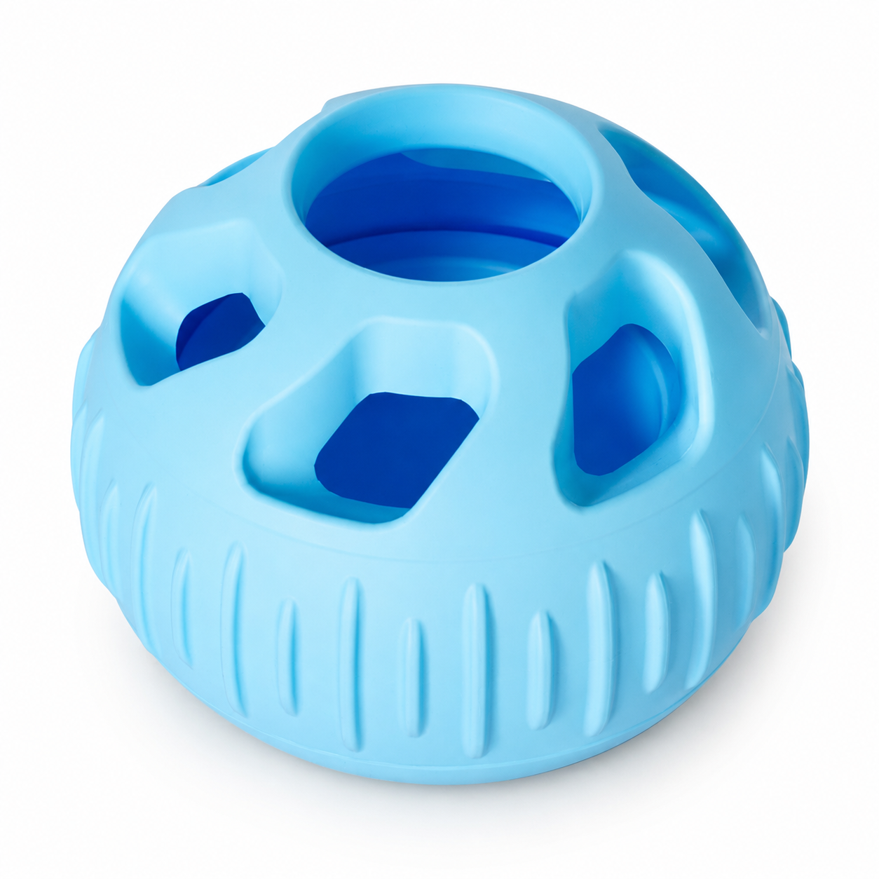 Interactive Silicone Treat Dispensing Ball for Dogs – Slow Feeder Chew Toy