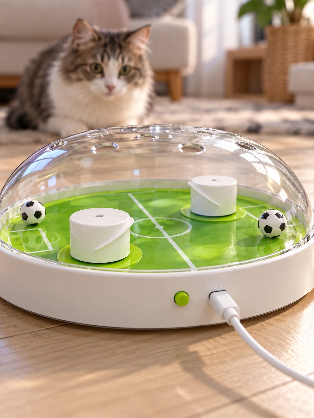 Havomi GoalPounce Interactive Cat Football Arena -