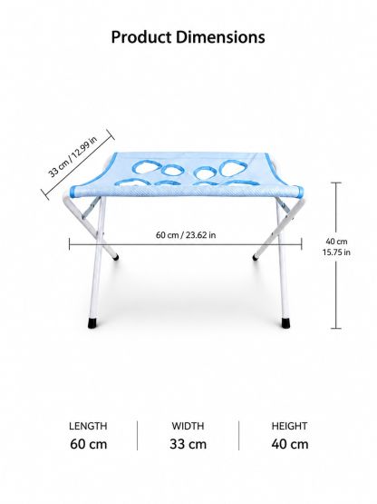 Pet bathing support stand dimensions: length 60 cm / 23.62 in, width 33 cm / 12.99 in, height 40 cm / 15.75 in