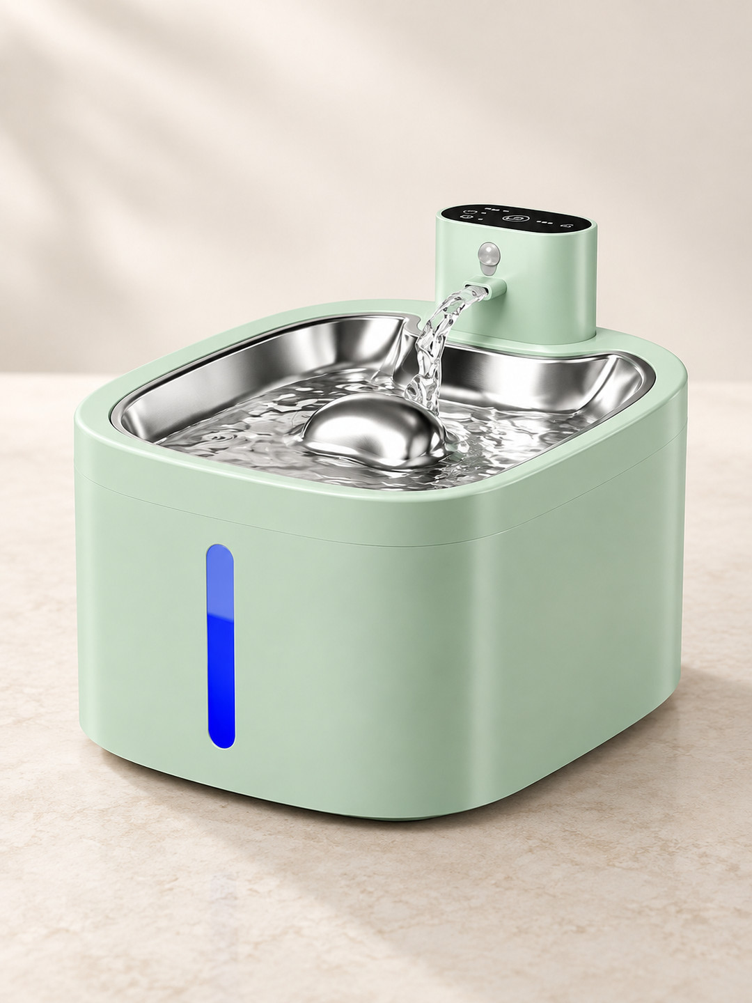 Havomi AquaFlow Cordless Stainless Steel Pet Fountain - product image 2