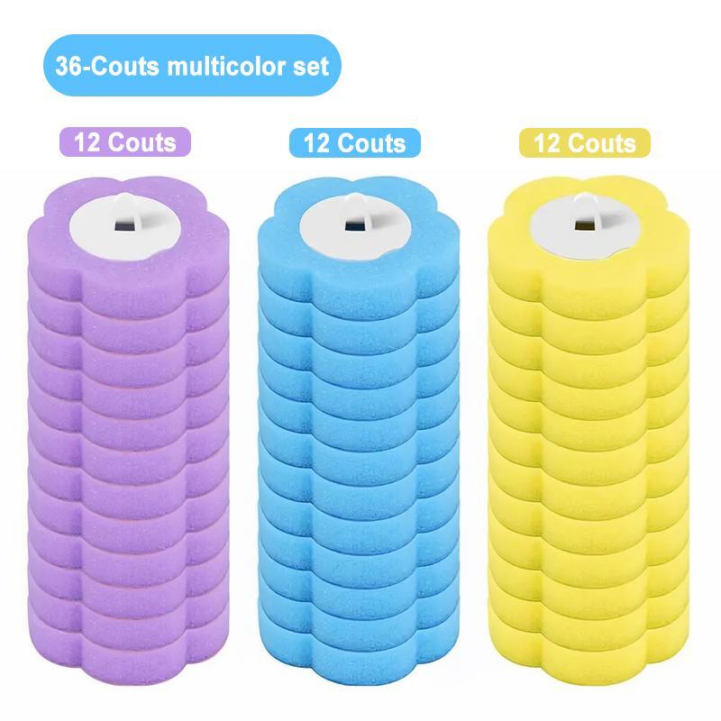 36 Pack Disposable Toilet Brush Refills, Sponge Replacement Heads for Bathroom Cleaning image 1