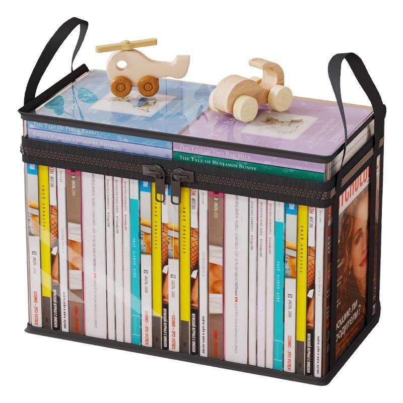 Camping Heavy-Duty Clear Thick Plastic Storage Box with Hinged Lid, High-Capacity Organizer for Home, Moving, Outdoor Use
