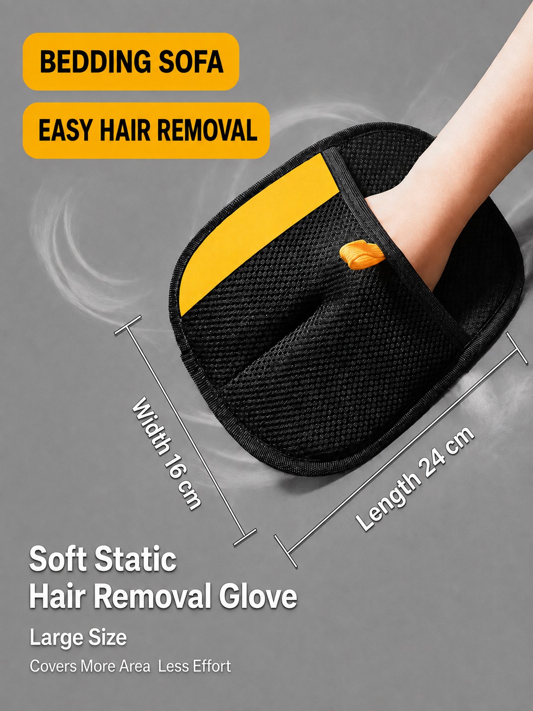 Reusable Pet Hair Removal Glove for Dogs and Cats