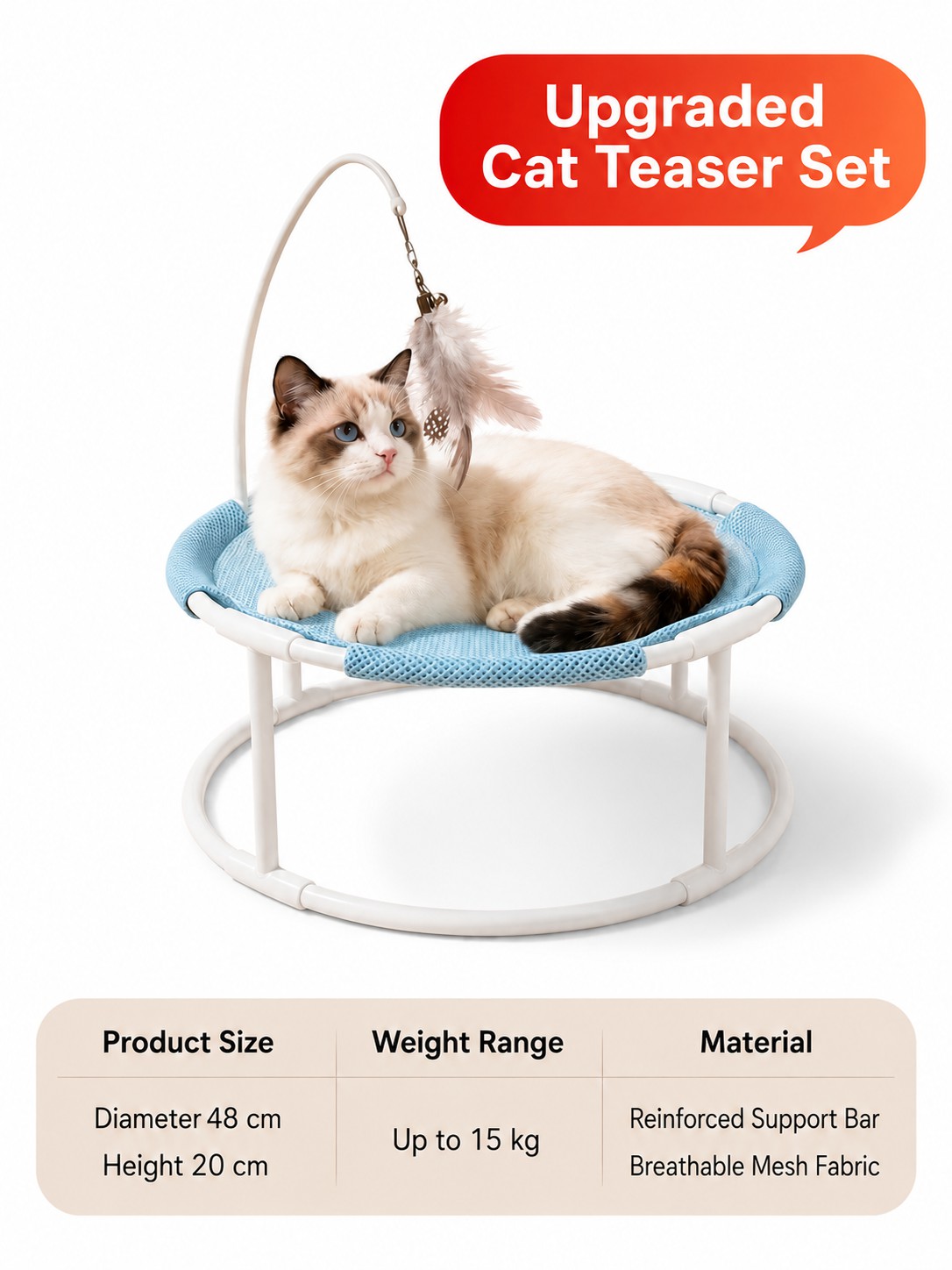 BreezeNest Elevated Cat Hammock