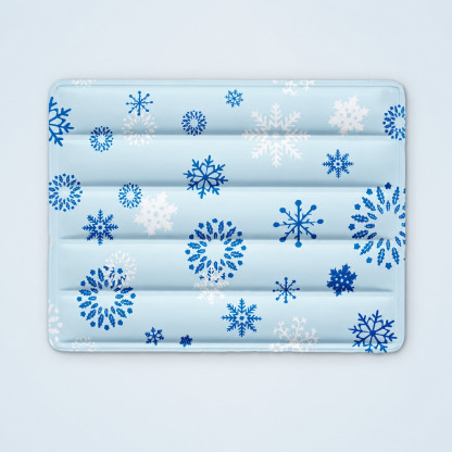 Blue Snowflake ChillNest Self-Cooling Pet Gel Mat