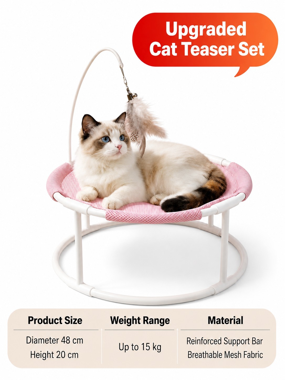 BreezeNest Elevated Cat Hammock