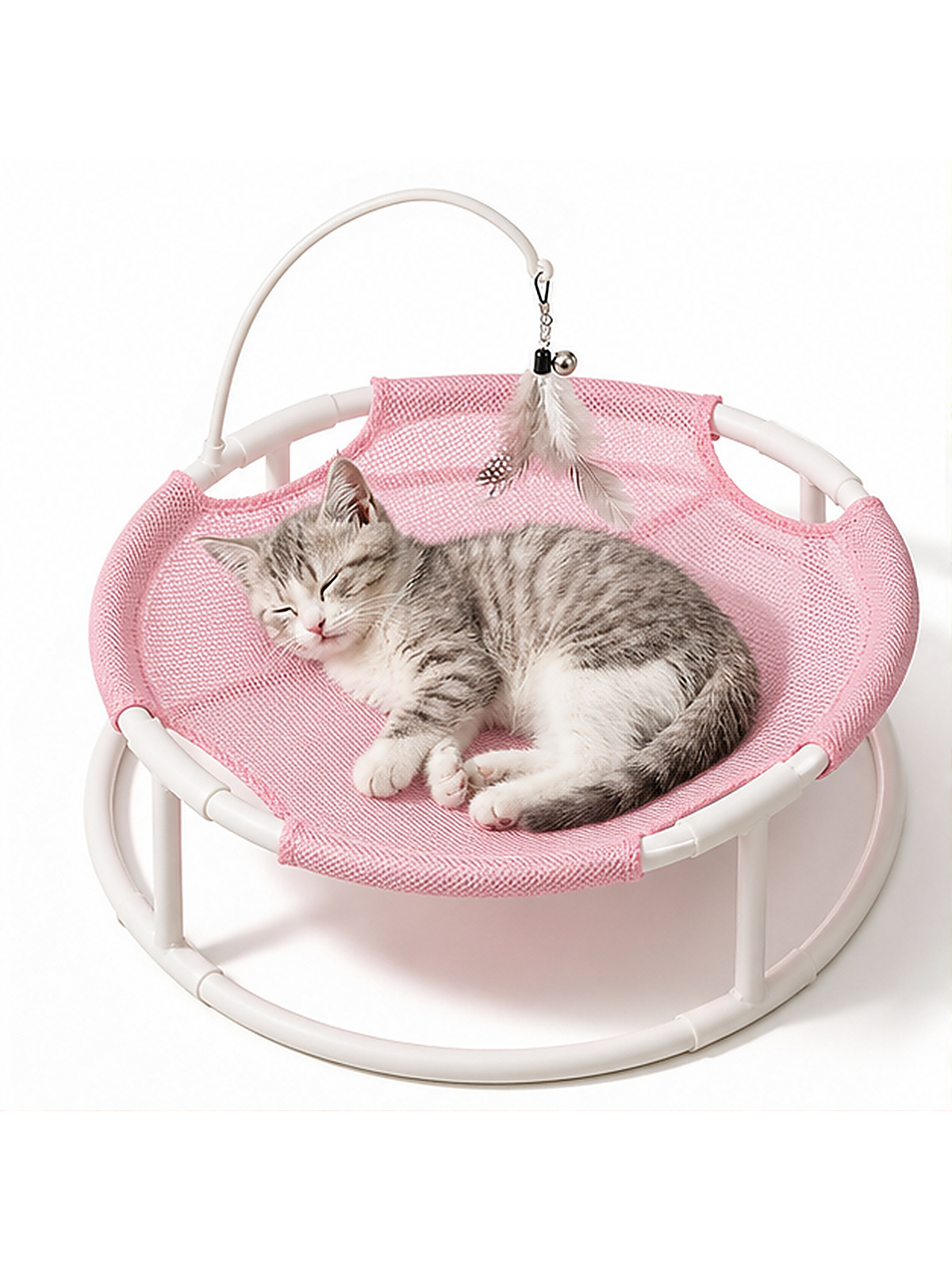 BreezeNest elevated cat hammock main image