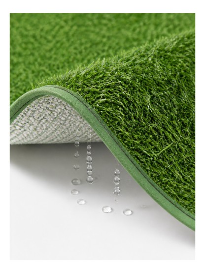 Close view of the TurfEase fast-draining turf backing