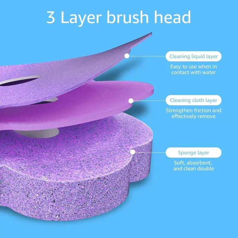 36 Pack Disposable Toilet Brush Refills, Sponge Replacement Heads for Bathroom Cleaning image 5