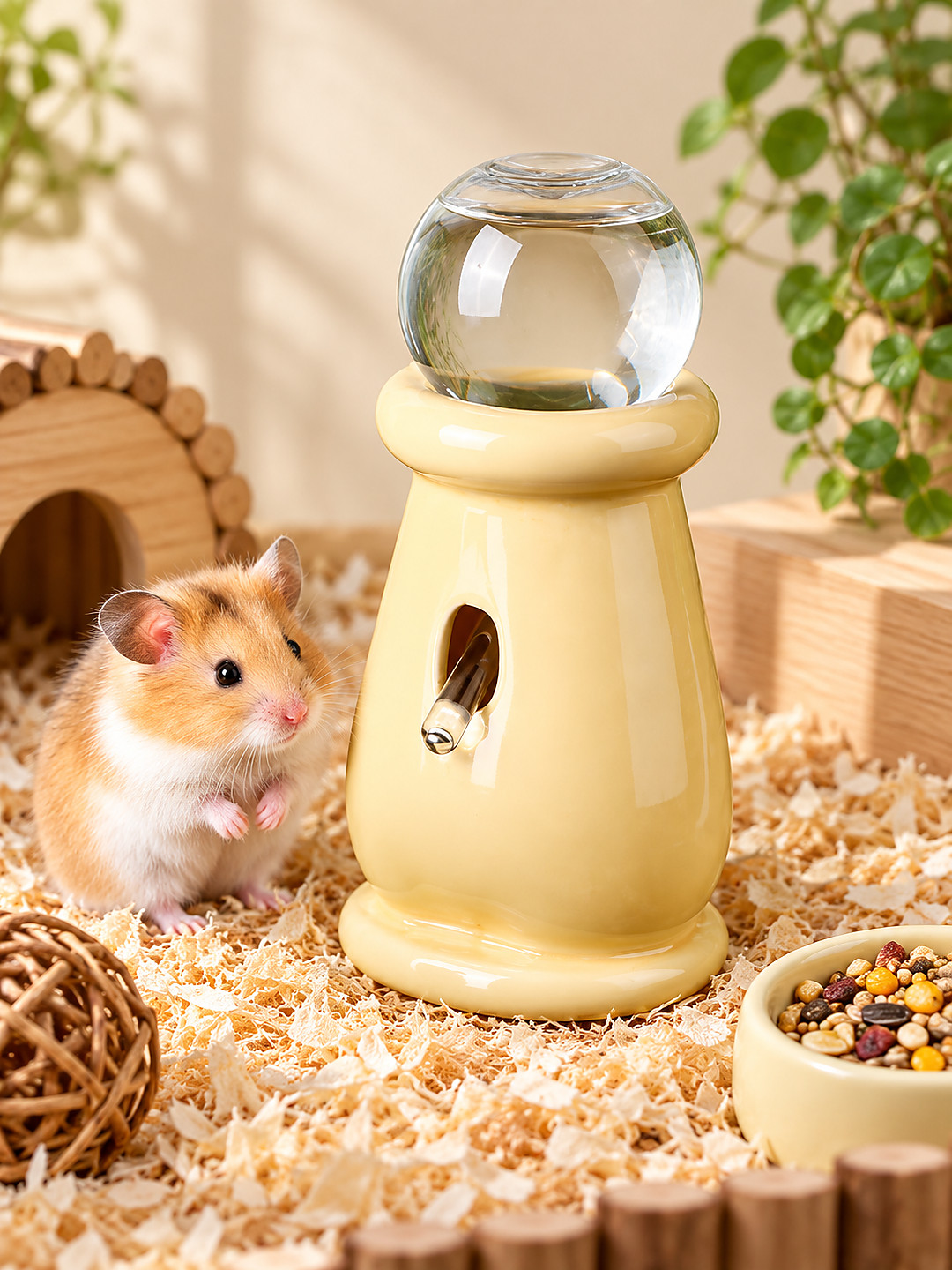 Havomi NibbleSpring Ceramic Small Pet Water Dispenser - product image 1