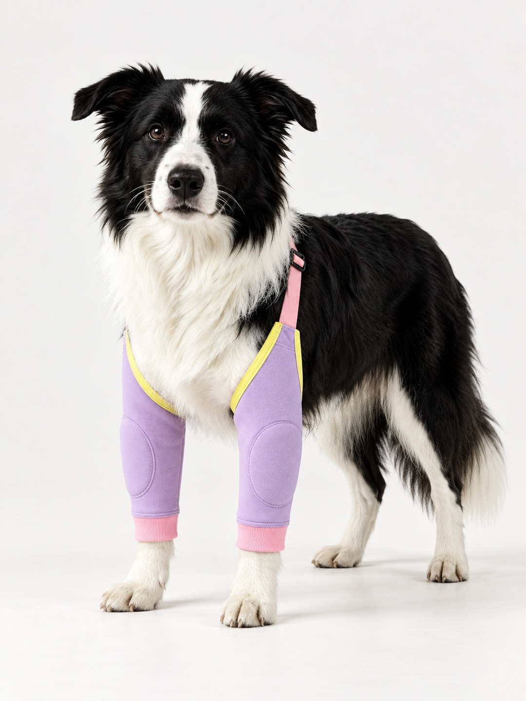Purple cloud dog elbow sleeves