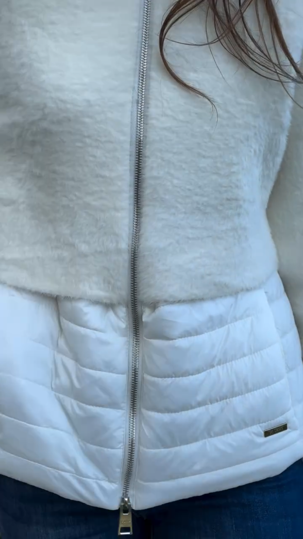 Short Jacket with Quilted Accents