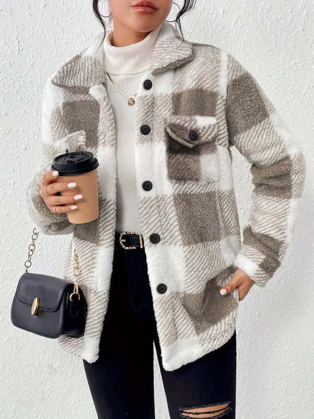 New women's plush winter jacket 2025