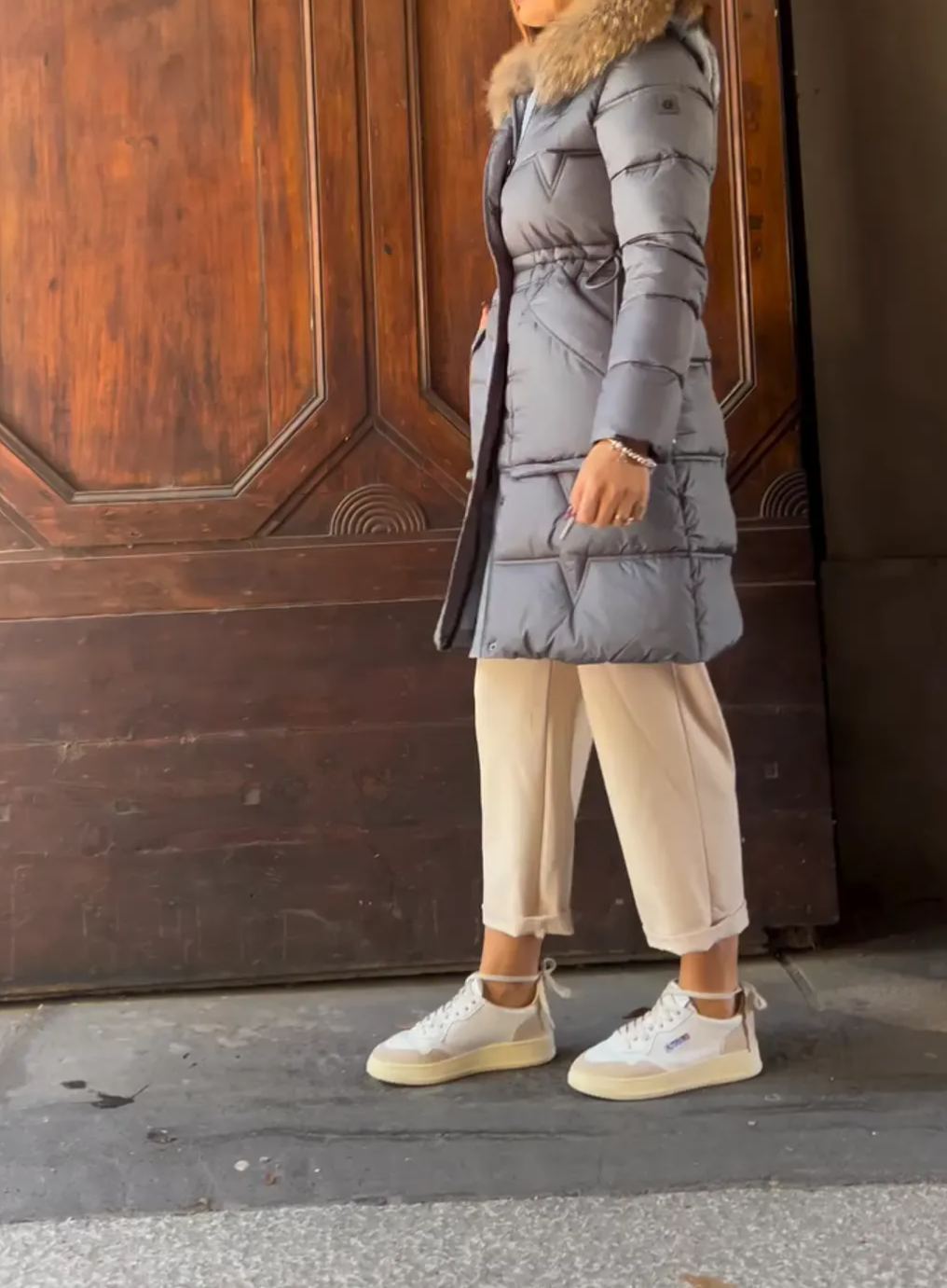 [Copy]Puffer Coat with Luxurious Faux Fur Collar