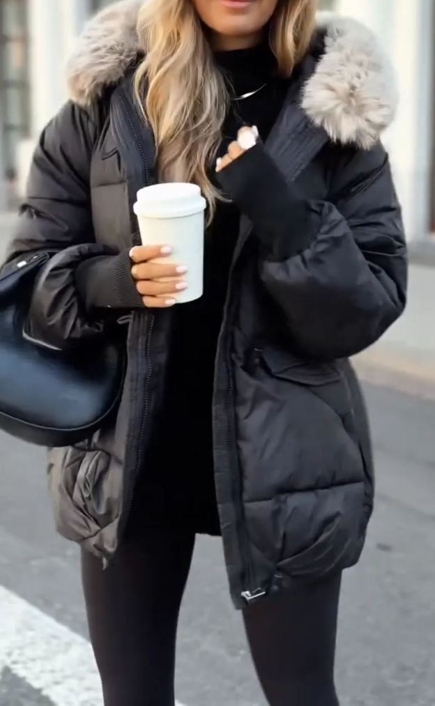 [Copy]White Faux Shearling Biker Jacket