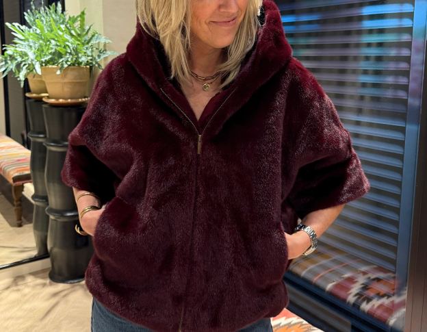 [Copy]Long Faux Fur Coat with Zipper