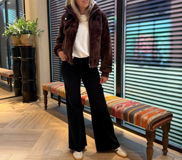 [Copy]Elegant  Glittery Faux Fur Short Coat