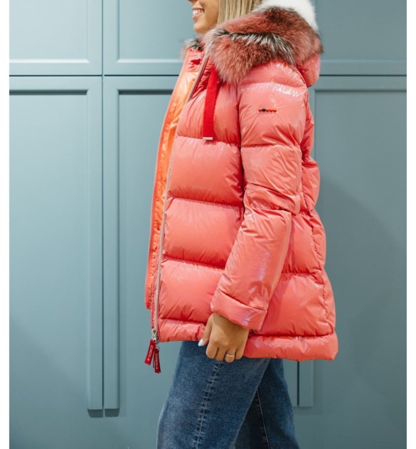 [Copy]Elegant Long Puffer Jackets with Furry Hoods