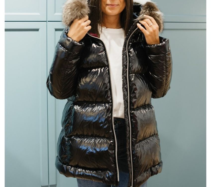 [Copy]Elegant Long Puffer Jackets with Furry Hoods