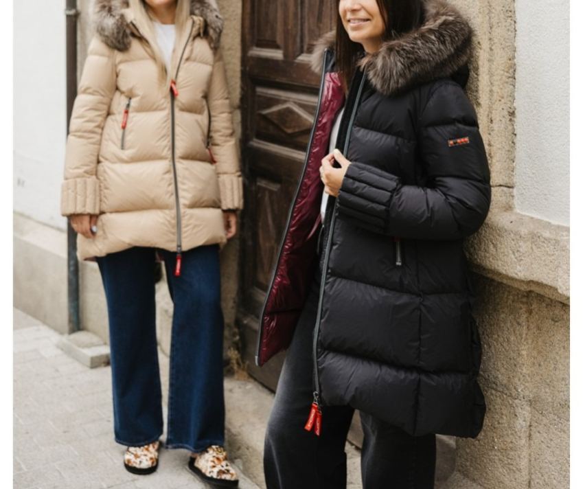 [Copy]Shiny Puffer Coats with Faux Fur Hoods