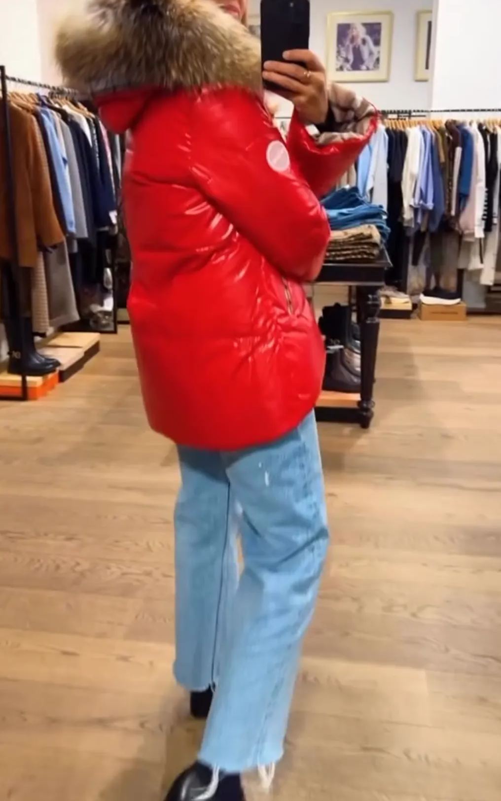 [Copy]Hooded Down Coats with Faux Fur Trim