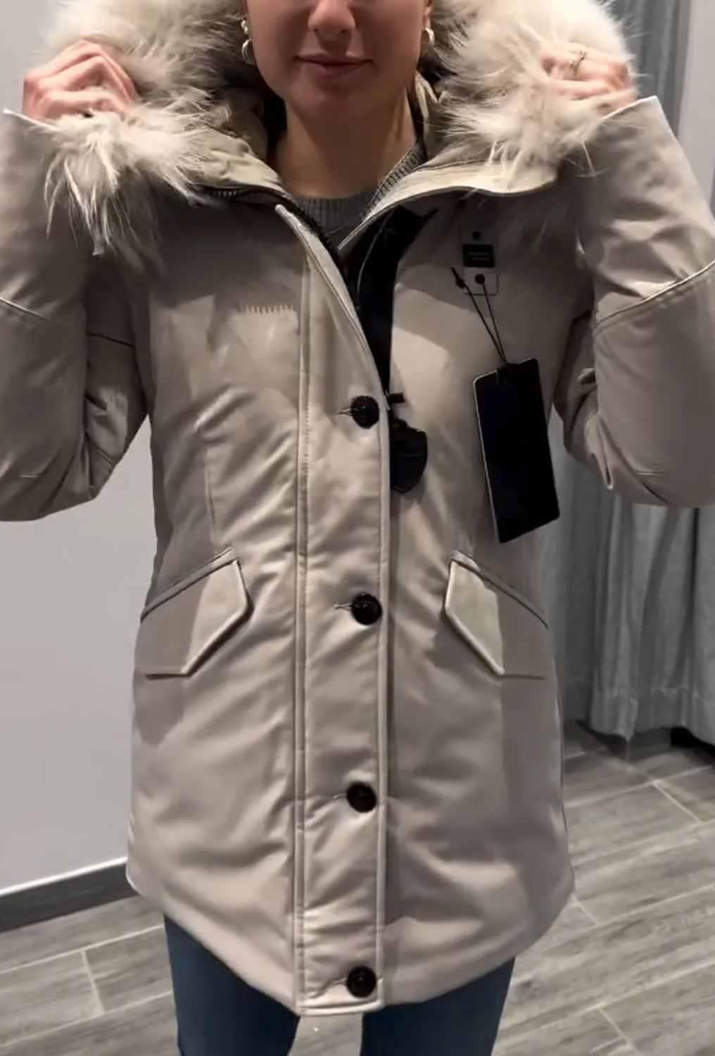 [Copy]Lilac Shiny Puffer Jacket with Hood