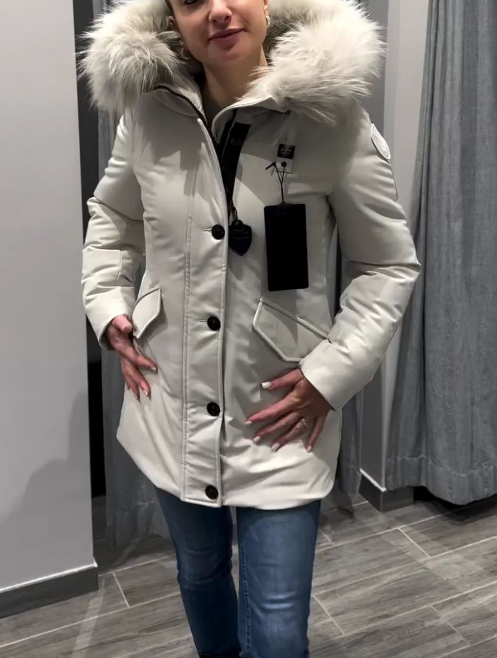 [Copy]Lilac Shiny Puffer Jacket with Hood