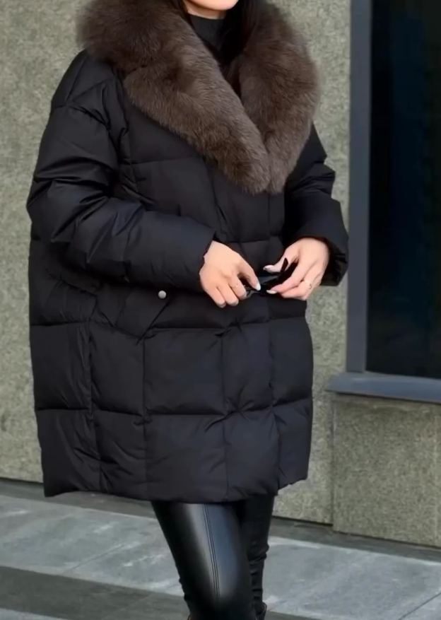 [Copy]Burgundy Long Puffer Coat with Hood