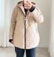 [Copy]Taupe Short Puffer Jacket with Hood