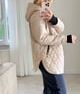 [Copy]Taupe Short Puffer Jacket with Hood