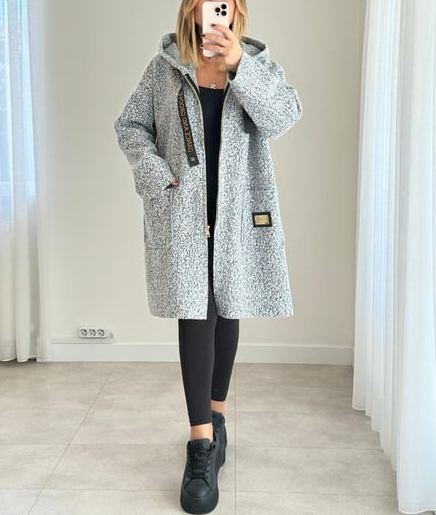 [Copy]Beige Quilted Puffer Jacket with Hood