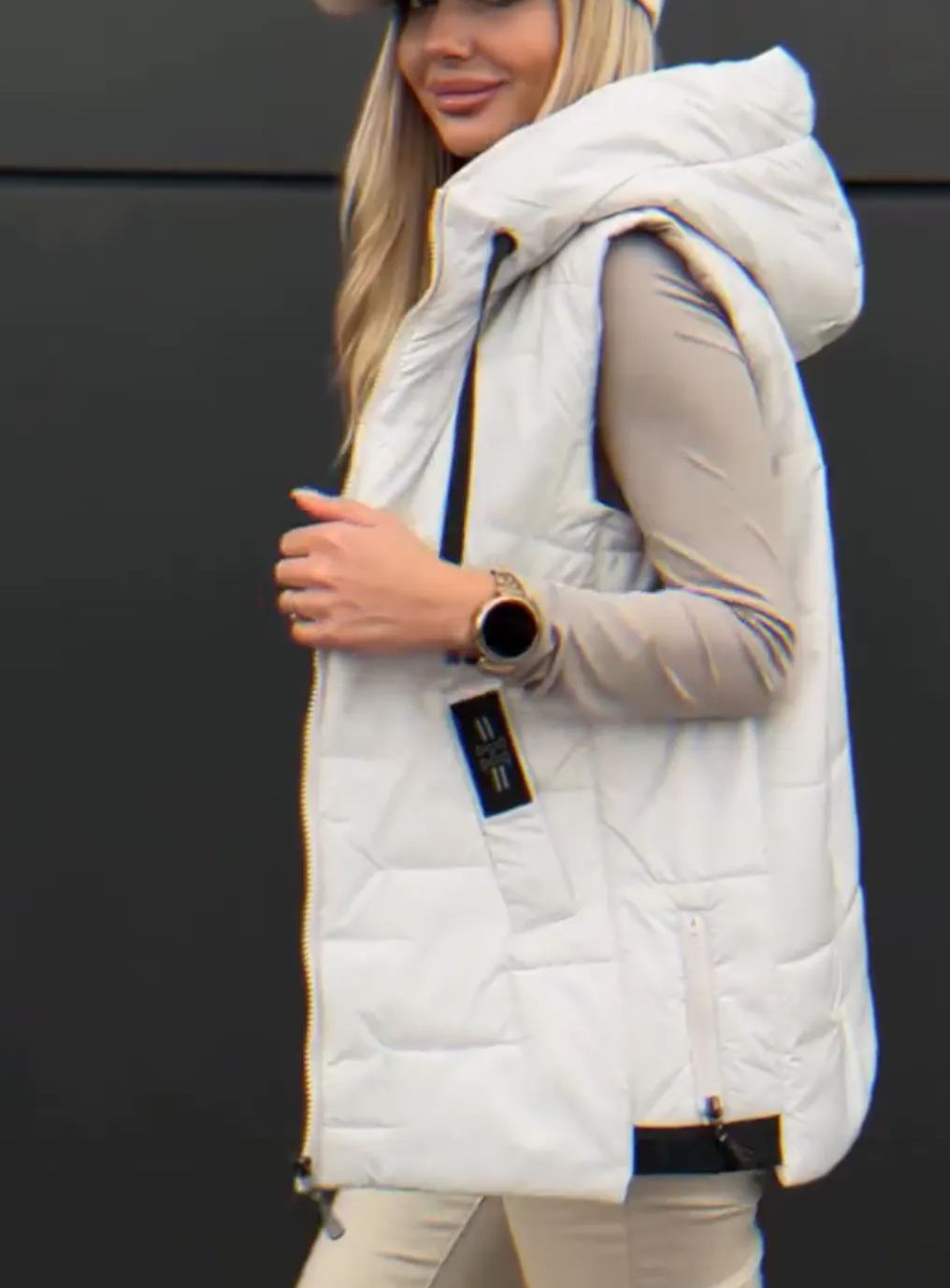 [Copy]Short Quilted Puffer Jacket with Hood