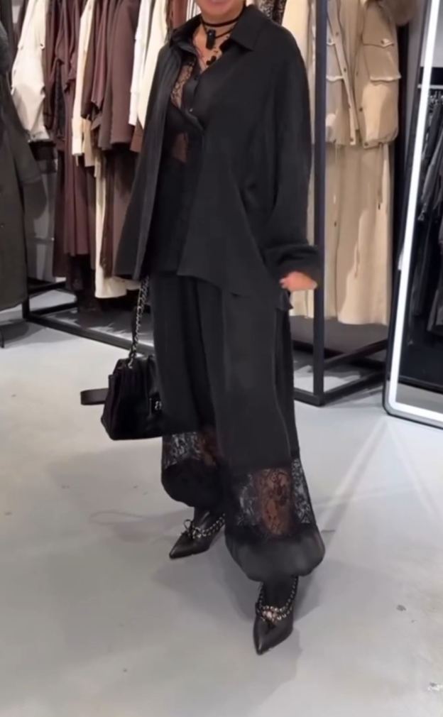 [Copy]Terracotta Linen Two-Piece Set: Button-Up Shirt + Wide Leg Pants