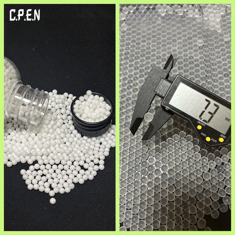 8000 hardened gel balls, compression resistance 10kg