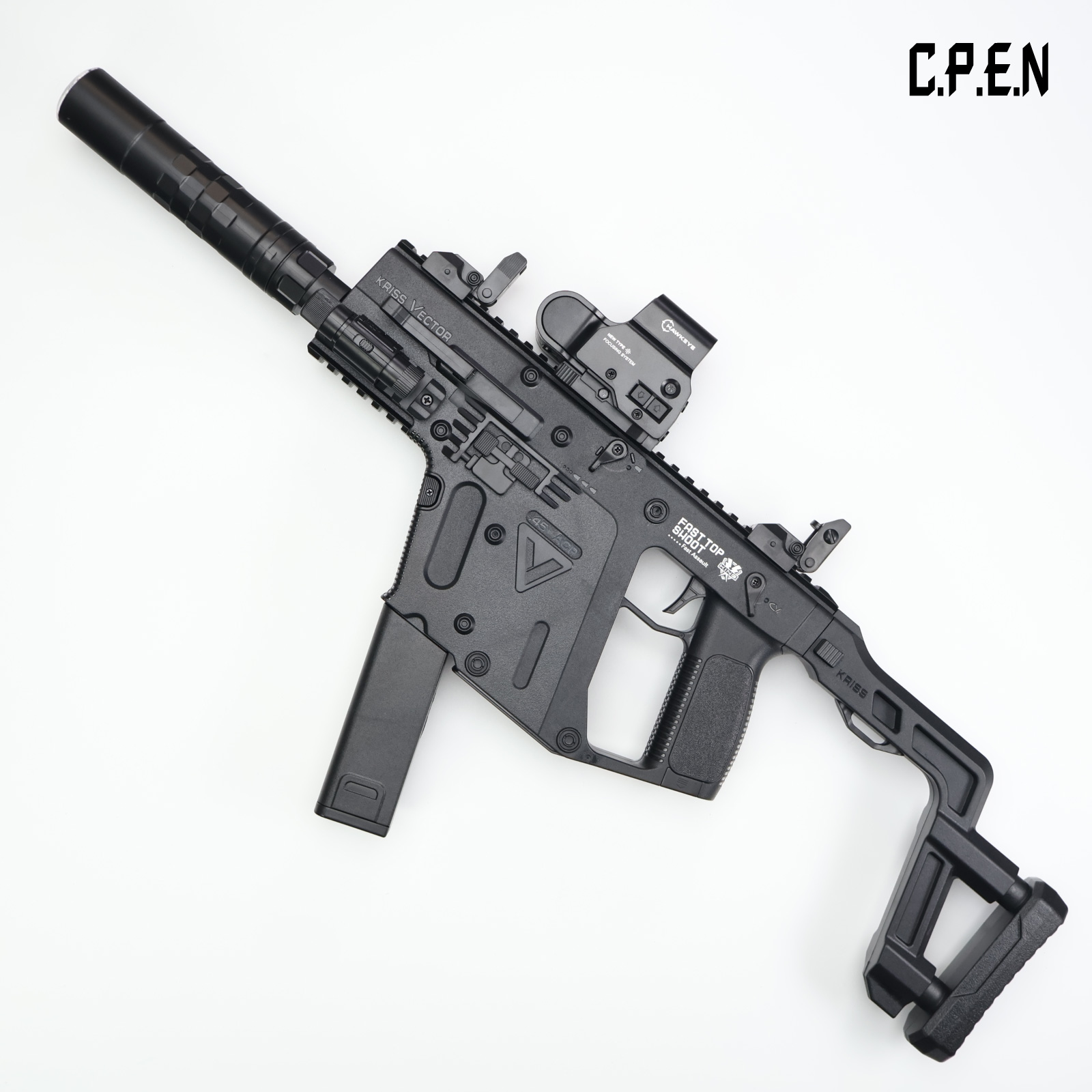 Victor Dagger-black Gel emitter Safety toy gun