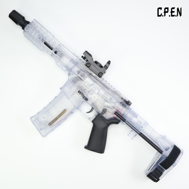 Transparent SLR Gel Blaster Telescopic stock Safety toy gun