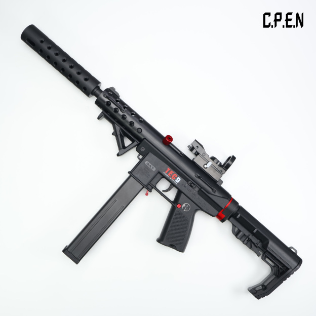 TEC9 Nylon tactical board Gel emitter Safety toy gun