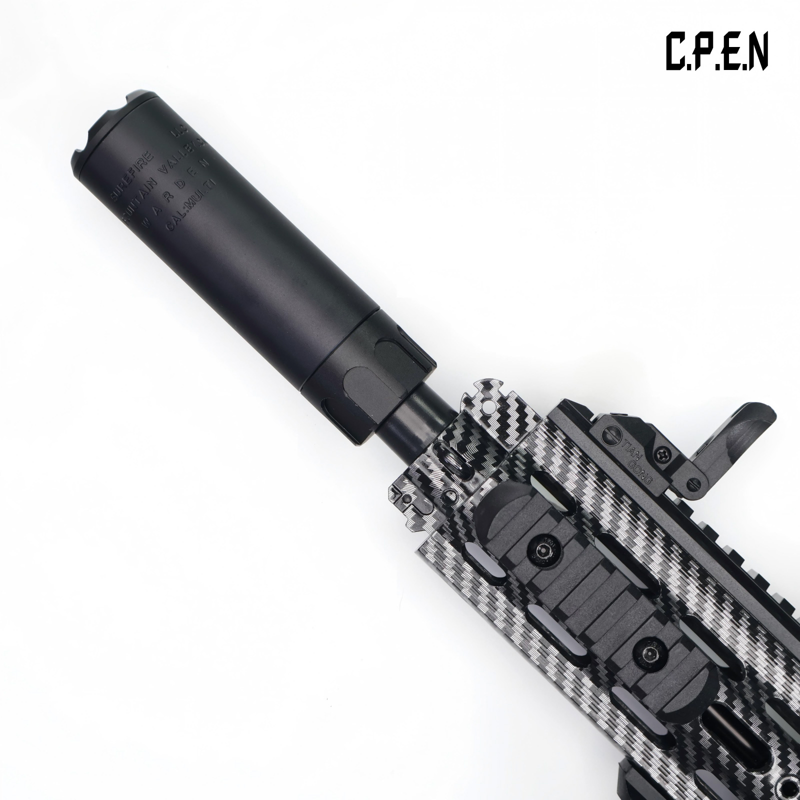 14mm CCW Metal Multi‑Color Light‑Up Flash Hider, Simulated Muzzle Flash Effect