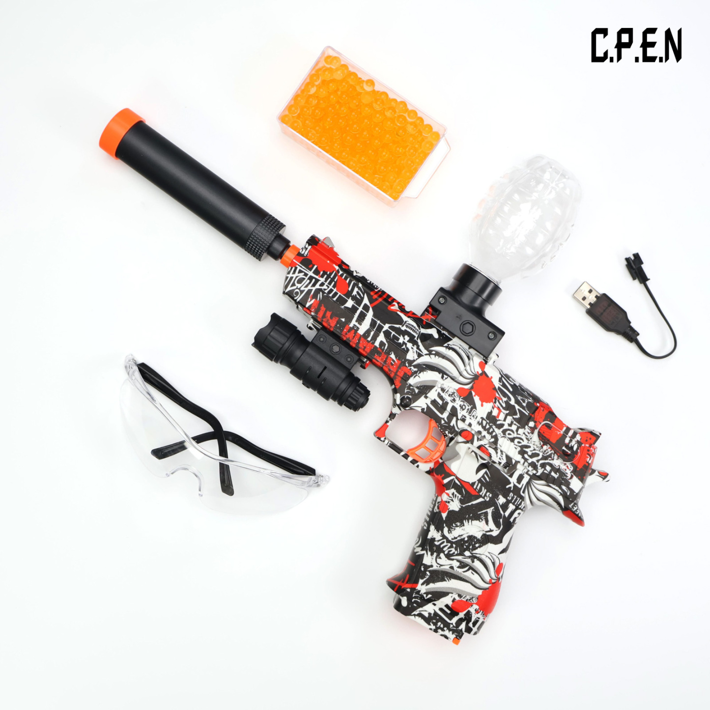 3.6V Desert Eagle Painted（616A/518B）Gel Blaster - Safe Toy Gun