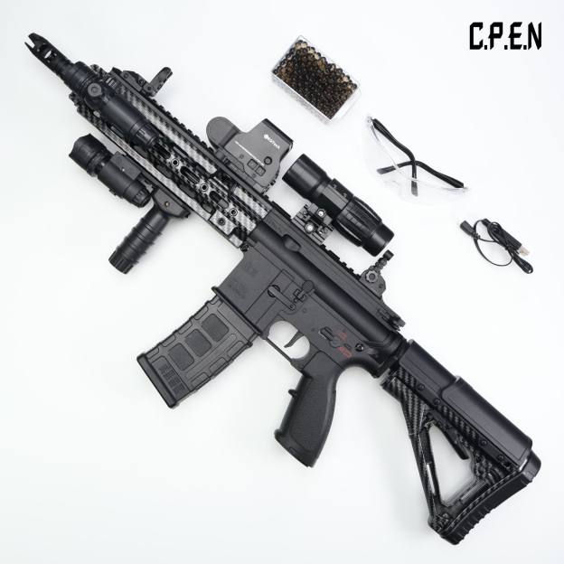 Cbrbon Flber HK416D-SMR Gel Blaster Safety toy gun