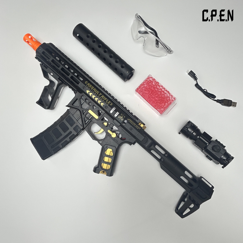 Gold Embellished MK1 Gel Blaster Safety toy gun