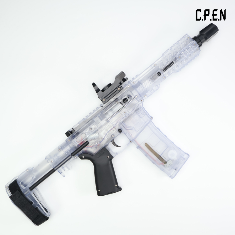Transparent SLR Gel Blaster Telescopic stock Safety toy gun