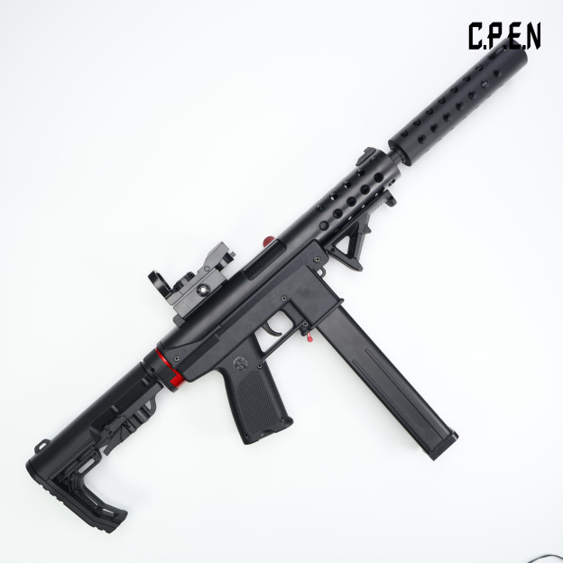 TEC9 Nylon tactical board Gel emitter Safety toy gun