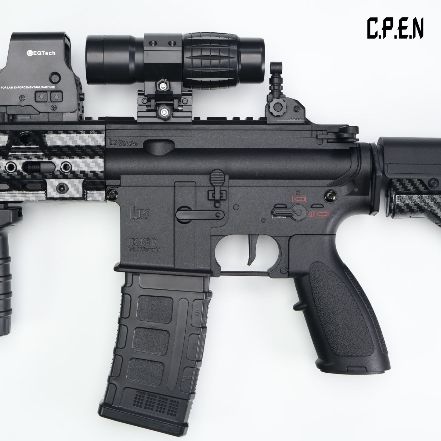 Cbrbon Flber HK416D-SMR Gel Blaster Safety toy gun